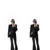 2025 Spring & Fall Petite Blazer and Flared Pants Fashion Set