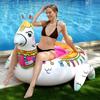 New Alpaca Mount Animal Floating Row Adult Inflatable Pattern Floating Bed Water Deck Chair Floating Row Swimming Ring Quality