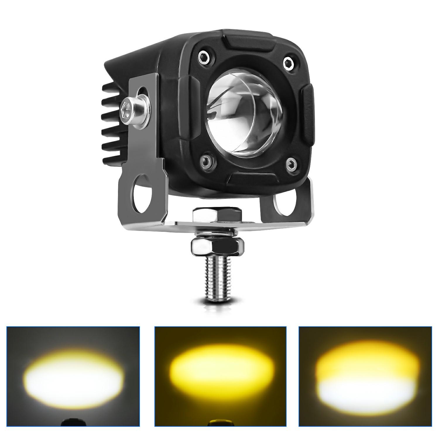 

1Pc Motorcycle LED Spotlight IP68 Waterproof High Low Beam Headlight for Off Road Electric Vehicles A