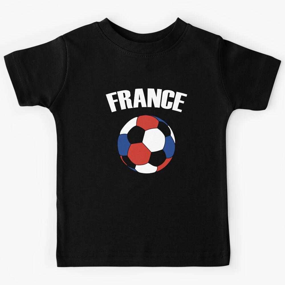 France Football - French Flag Soccer Ball Kids T-Shirt 150