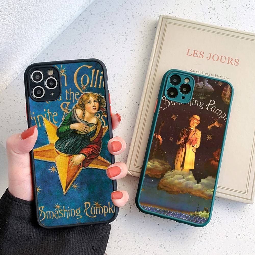 The Smashing Pumpkins Band Rock For IPhone 11 12 13 14 15 16 Pro Max Plus X XS MAX Shockproof Matte Back Cover