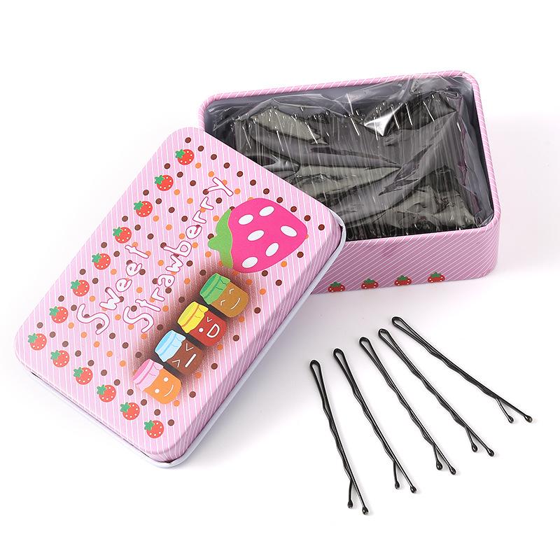 Einzelne schwarze Haarnadel für Pony und Hochsteckfrisuren