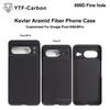 YTF-Carbon Kevlar Aramid Fiber Phone Case For Google Pixel 8 8 Pro Aramid Fiber Carbon Magnetic Kevlar Magsafe Thin Light Premiu
