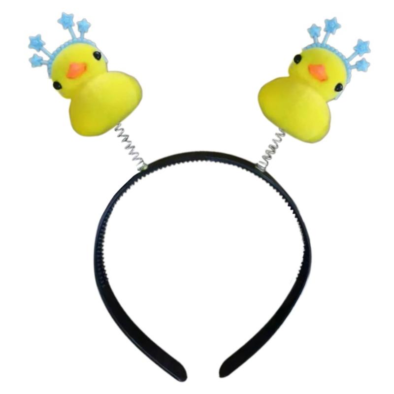 10lot Funny Ducks Headbands Cartoon Animal Hairband Makeup Wash Face Headwear for Costume Event and Casual Use