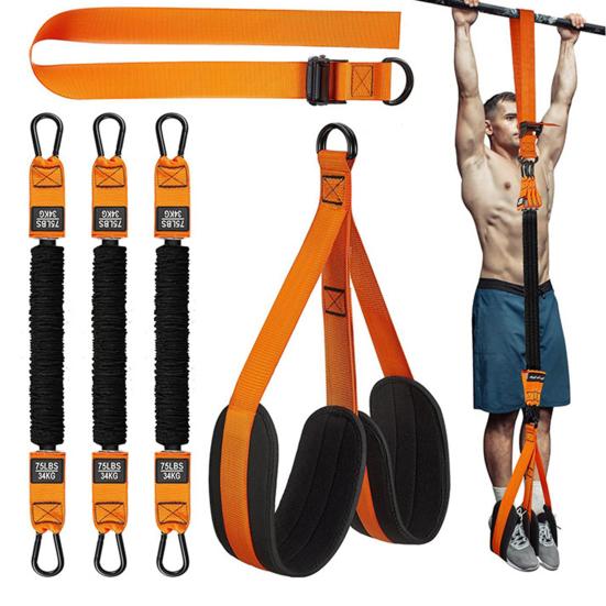 Pull-Up Assistance Band Length Adjustable Muscle Training 75-225LBS Heavy Duty Resistance Band