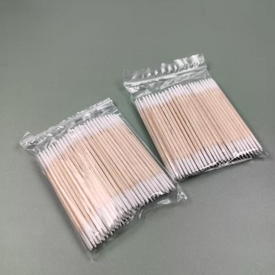 Pointy Tip Cotton Swab for Manicure Nail Art Tool Wooden Tip Stick Long 100/300pcs Tip Semi Permanent Embroidered Cotton Swabs