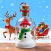 Christmas Snowman Message In A Bottle Recordable Voice Message Bottle Ornament Snow Scene In Nostalgic Bottle Decoration Holiday Keepsake Gift