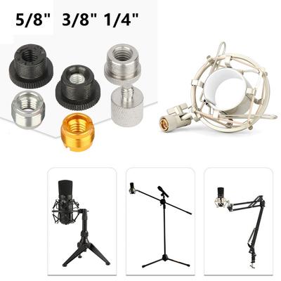 Microphone Stand Clip Adapter 5/8Male To 3/8 1/4Female