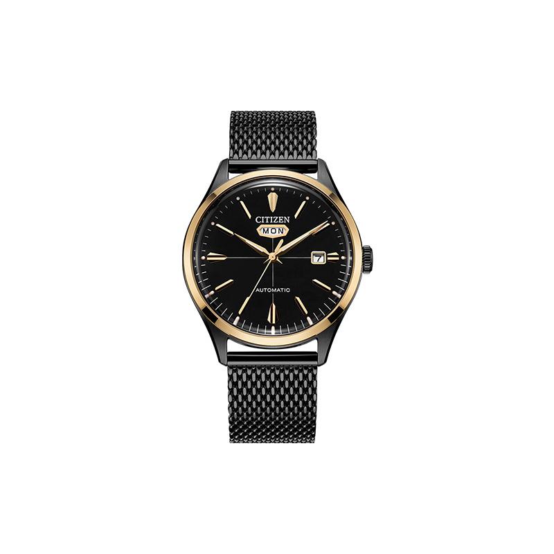

CITIZEN Classic Mechanical Series Stainless Steel Braided Watch Strap Date Men s Watch Mechanical Movement Stainless Steel Watch Strap 40mm NH8396-82E чорний