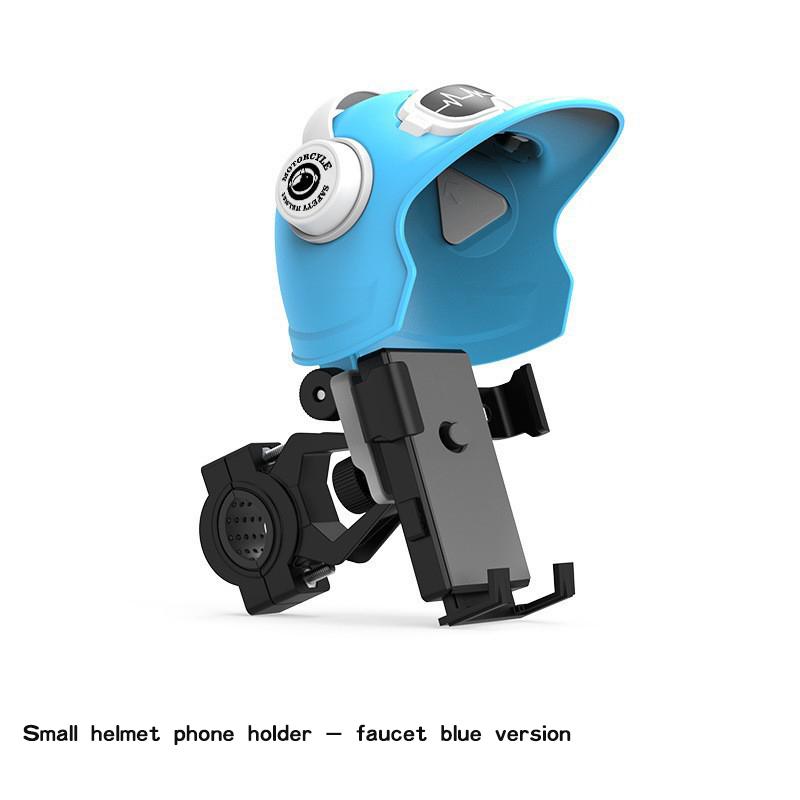 1pcs Motorcycle Mobile Phone Holder Universal Phone Holder Small Helmet Phone Stand With Sun Visor Waterproof Bracket Sunshade