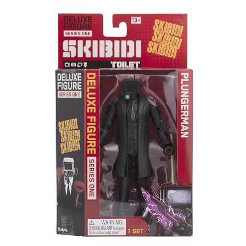 Skibidi Toilet Deluxe Figure Plunger Man Collectible Figure Officially Licensed