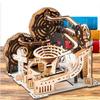 DIY Sestavit 3D dřevěné puzzle Dráha pro kuličky - Mechanické modelářské stavebnice pro dospělé děti - Vzdělávací hračky a dárky STEAM