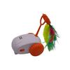 Turbo Tail Cat Toy Interactive Cat Mouse Toy USB Rechargeable Automatic Moving Teaser Toy for Indoor Cats