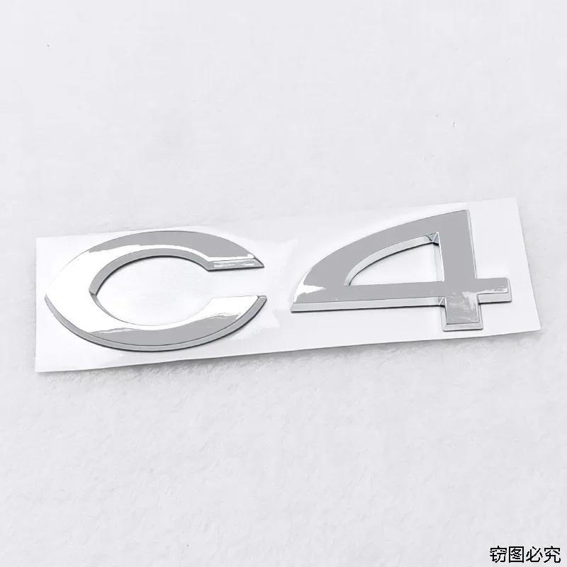 C2 C4 C5 Logo ABS 3D Car Rear Trunk Badge Sticker Styling for Citroen Brand Emblem Auto Body Decals Auto Modified Accessories