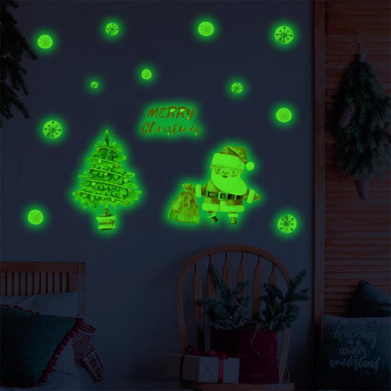 Wall Sticker Festive Christmas Christmas Decoration Supplies Must Have Holiday Room Decoration Creative Stickers Unique Sticker
