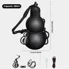 Edelstahl Kürbis Wasserflasche 580ml mit Tragegurt Strohhalm Isoliert Sport Wasserflasche für Fitnessstudio Wandern Camping Männer Frauen Outdoor