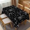 Eiffel Tower Tablecloth France Paris Romance Art Modern Table Cover Wrinkle Resistant Kitchen Dining Party Decoration
