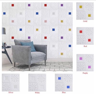 Adesivos de Parede 3D Impermeáveis Espuma Autoadesiva Tridimensional Decoração de Quarto Teto Sala
