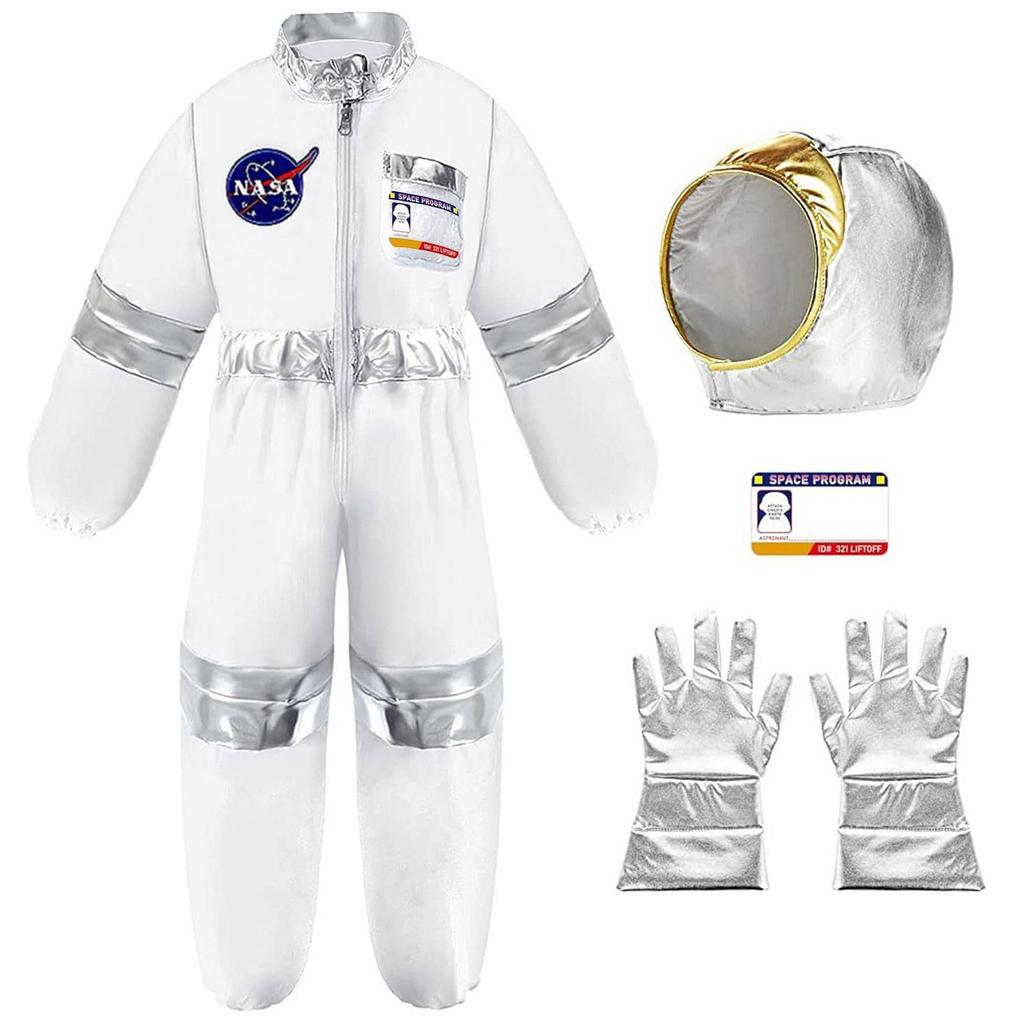 Children's Space Suit Cosplay Performance Suit Astronaut Gloves Holiday Party Performance Costume Set