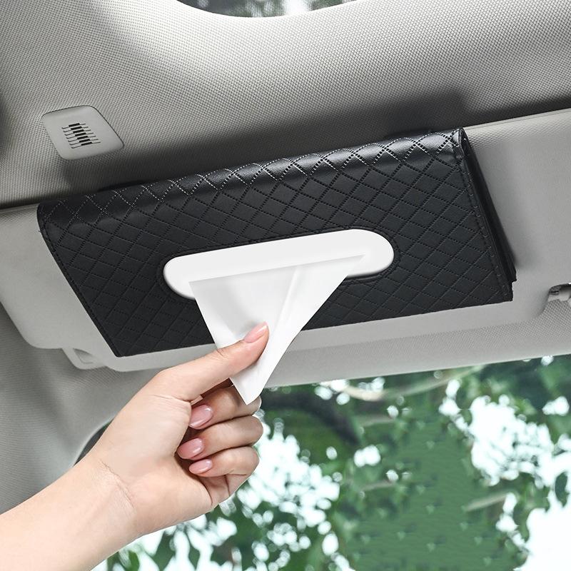 Car Visor Tissue Holder, Sun Visor Napkin Holder Backseat Tissue Case, Premium Car Tissue Box For Car, Car Tissue Holder
