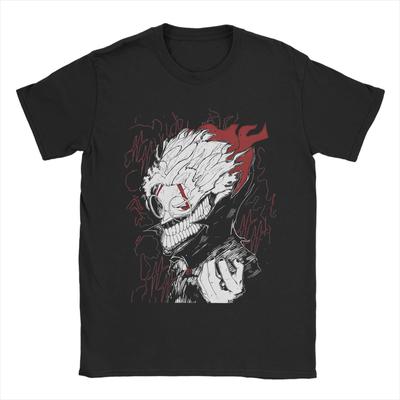 Drucken Dandadan Anime T-Shirt Herren Rundhals Kurzarm Kleidung Okarun Baumwolle Sommer OberteileOberteile