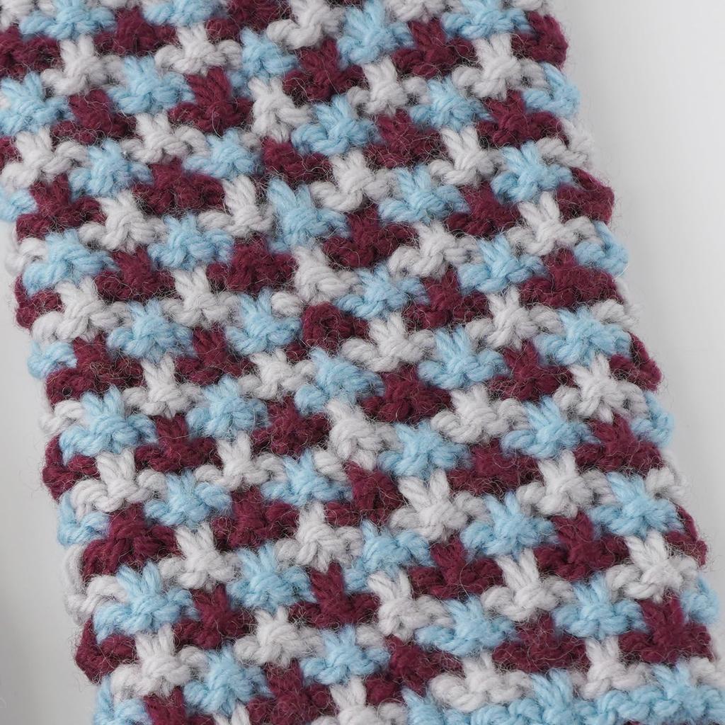 Raw Wool Knitting Kit #3-3 Pull-Up Pattern Hand Warmer Kit