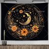 Tarot Tapestry Nordic Flower Series Room Background Cloth Moon Phase Wall Hanging Tapestries Living Room Bedroom Altar Cloths