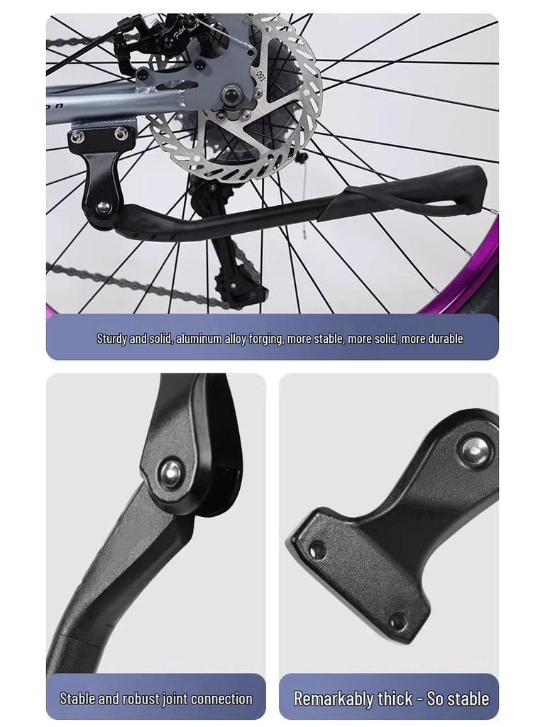 Mountain & Road Bike Kickstand: Complete Vertical Parking Stand with Leg Accessories