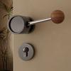 Black Walnut Magnetic Mute Lock Interior Lock Security Door Bar Vintage Door Lock  Home Decor