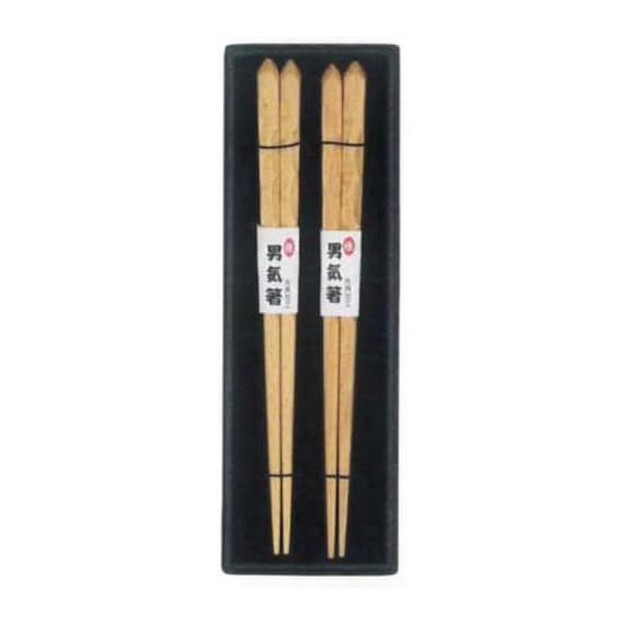 J-kitchens Pair Chopsticks with Chopstick Rest Set, Natural Wood,  Ki no Zen  Series, NO.186911