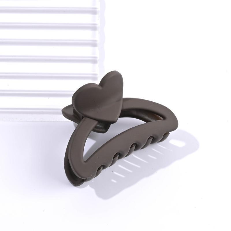 1/3 Pcs Minimalist Heart Hair Claw Clips Medium Size Anti-slip Hair Barrettes for Women Outdoor Dating
