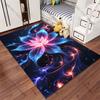 Vibrant cosmic flower energy carpet Yoga living room room decor children's crawling mat doormat area rug games mat