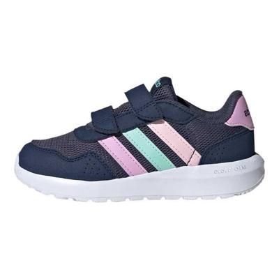 Run 60s Cf Sweat-Wicking Comfortable Stylish Non-Slip Durable Breathable Low-Top Casual Shoes Kids Sneakers Navy-Blue Pink JH6218