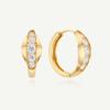 14k Flow Volume One-Touch Earrings