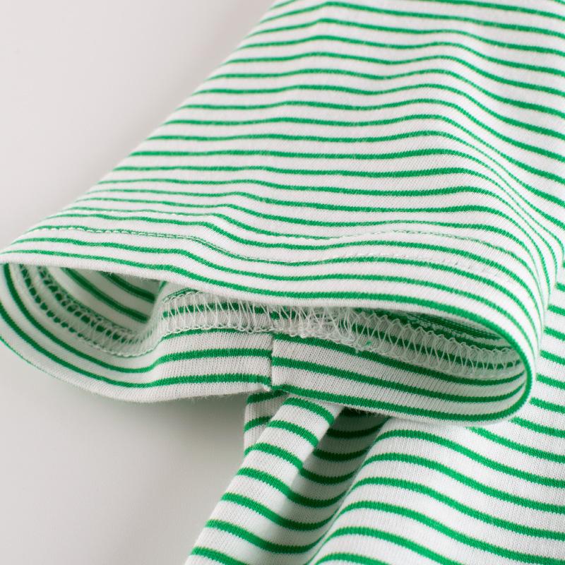 Summer Children's Clothing New Product Children's Short Sleeved T-shirt Striped Baby Clothes Base Shirt