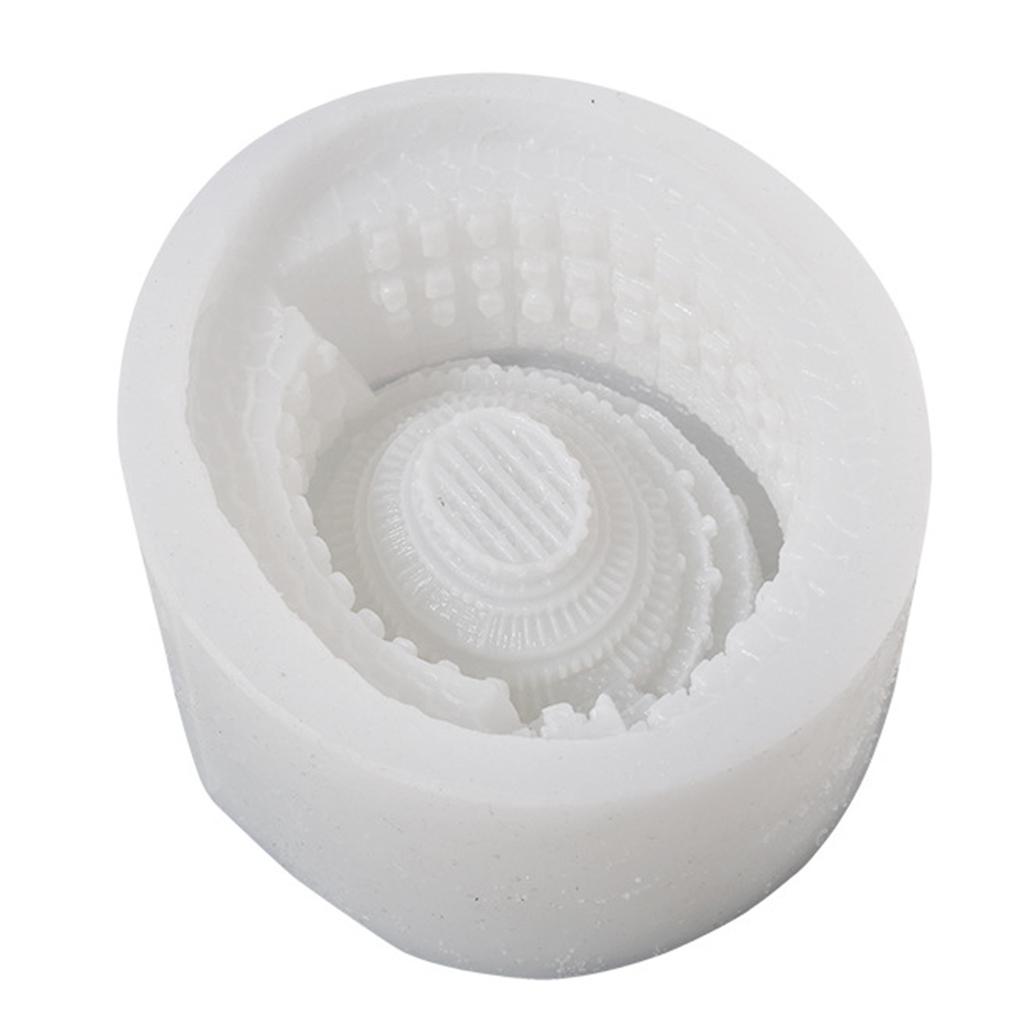Famous Building Casting Die Detailed Multifunctional Soft Silicone Stencil For Chocolate Soap Candle Wax DIY Craft