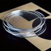 Clear Acrylic Coasters with Groove Design 6 Pack Non-Spill Cup Mats for Home Coffee Table Bar Counter Decor