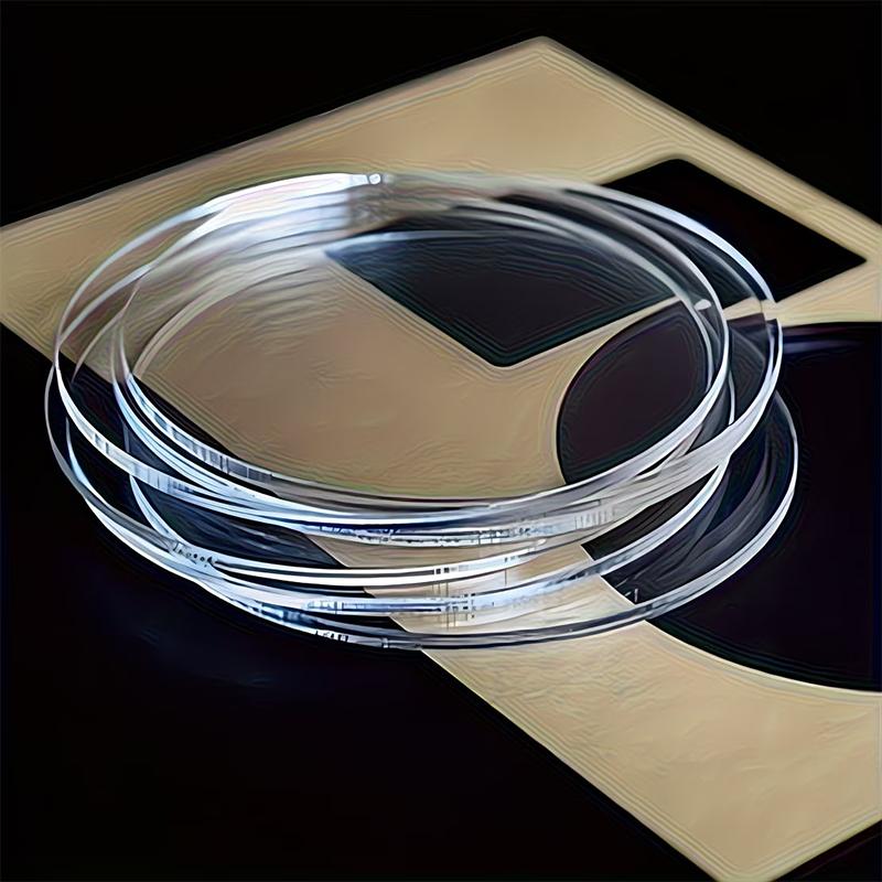 Clear Acrylic Coasters with Groove Design 6 Pack Non-Spill Cup Mats for Home Coffee Table Bar Counter Decor