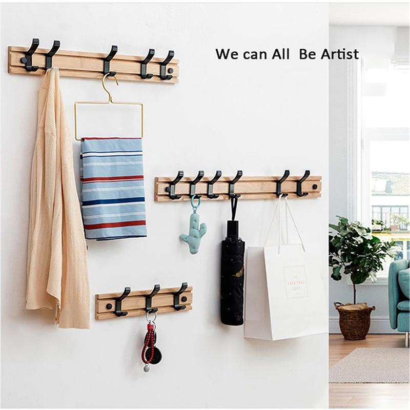 Wall Mounted Hooks Multi-Purpose Coat Rack Clothes Hanger Hooks Nordic Style Organizer Holder Kitchen Bathroom Storage Racks
