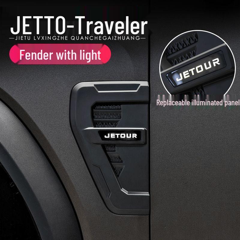 Jetour Traveler ShanHai T2 Fender LED Turn Signal Side Light Modification Kit