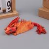 Opeřený Wyvern Drak 3D Tištěný Drak Artikulovaný Drak Drak 3D Tištěné Hračky Stolní Mazlíček