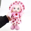 Süße 25cm Stoffpuppen mit Hut Cartoon Weich Kawaii Fruchtrock Hut Mädchen Stofftiere Plüsch Schlafpuppe Geburtstags Weihnachtsgeschenke