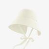 Women's Wide Brim Anti-UV Sun Hat with Ribbon & Ponytail Slot
