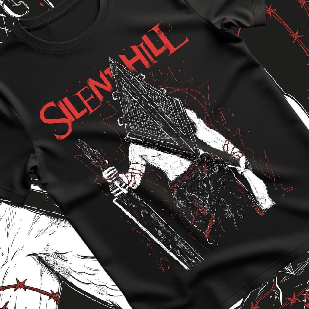 Triangle Head Silence Hill V2 Premium Unisex T-shirt - Video Games Shirt - Retro Gaming Tees for Gamers ,Gift T-Shirt, Personalized Gift .