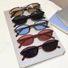 KAMMPT Vintage Oval Sunglasses Men 2026 New Simple Solid Color Casual Shades Women Trendy Brand Design Korean Style Sun Glasses