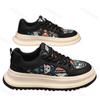Fashion Men Sneaker Designer Fashion Casual Retro Skateboarding Shoes Leather Fabric Breathable Height Increased Flat Platform Shoes
