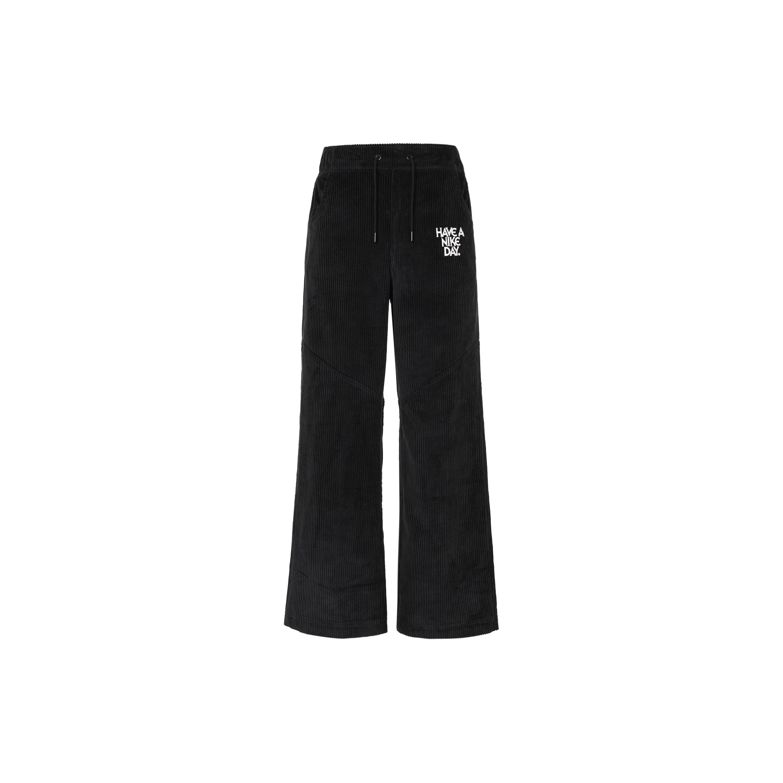 

New Nike Women ss Letter Logo Wide Leg Pants Black HF0356-010 L