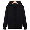 Men's Hong Kong Style Hooded Cardigan Sweatshirt - Autumn/Winter Casual BF Fashion, Solid Color, Loose Fit, Plus Velvet.