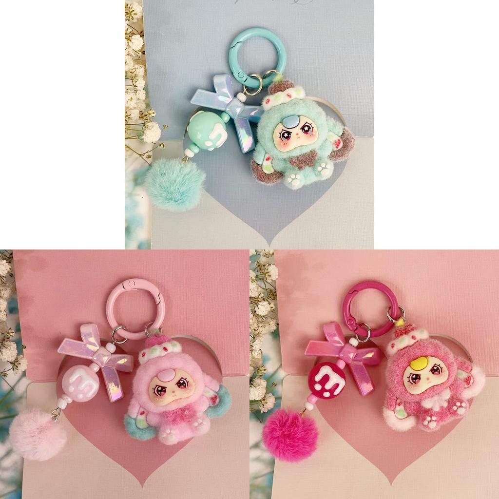 Sweet Dessert 3y Kids Keychain Cartoon Soft Rubber Bag Charm For Kids Gifts