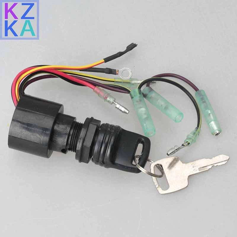 Boat Ignition Key Switch 87-17009A2 for Mercury Outboard 9.9HP 15HP 18HP 25HP 30HP 320 380 Hypalon RIB MP41070-2 Boat Motor Part